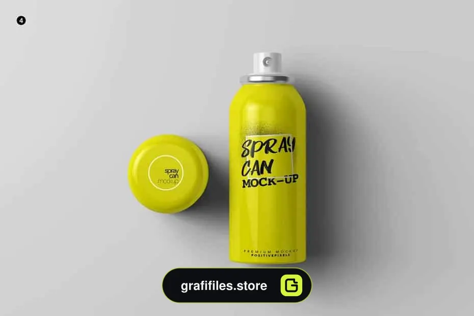 موکاپ قوطی اسپری Spray Can Mock-Up