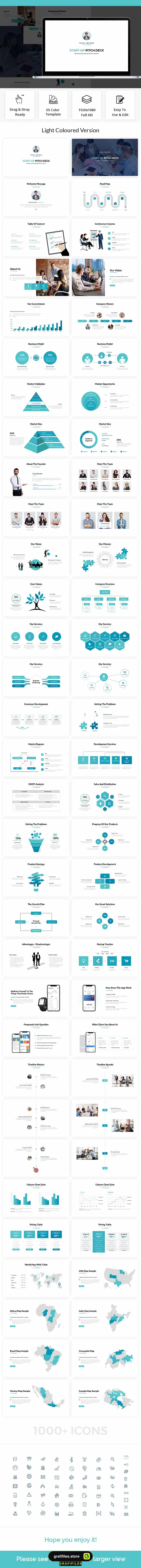 دانلود قالب پاورپوینت 2019 استارت آپ Start-Up Pitch Deck Powerpoint Template - 1 قالب پاورپوینت 2019 استارت آپ