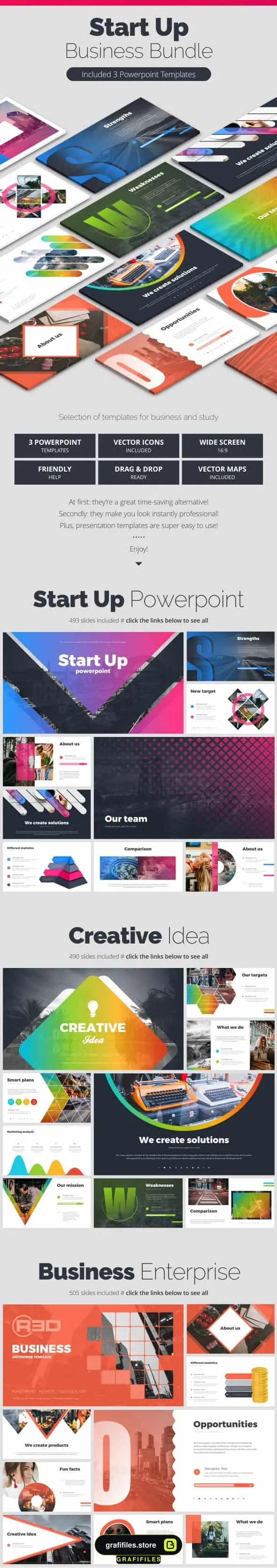 قالب پاورپوینت استارت آپ StartUp Bundle