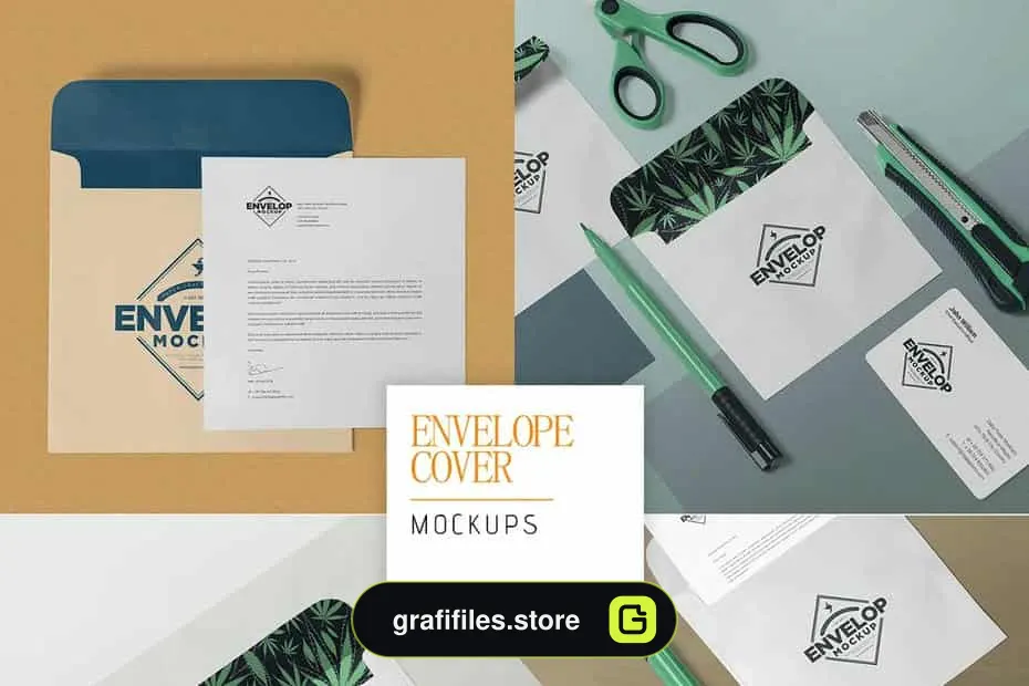 موکاپ ست اداری Stationery - 13