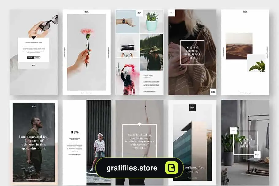 فایل لایه باز شبکه اجتماعی Stylish Social Media Pack