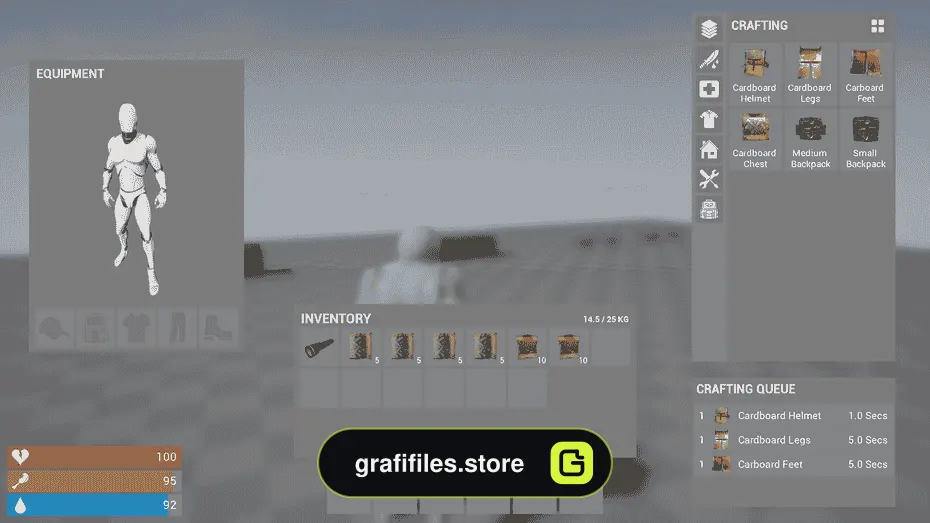 Survival Inventory برای آنریل انجین - 9