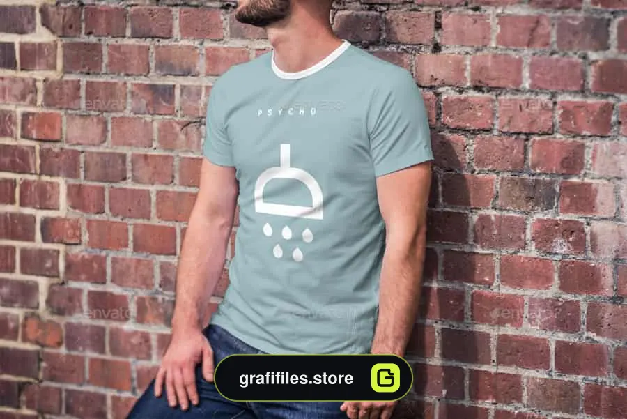 موکاپ تیشرت مردانه T-Shirt Mock-up 4