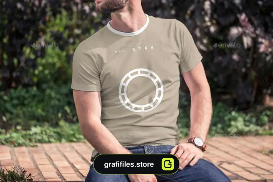 موکاپ تیشرت مردانه T-Shirt Mock-up 4
