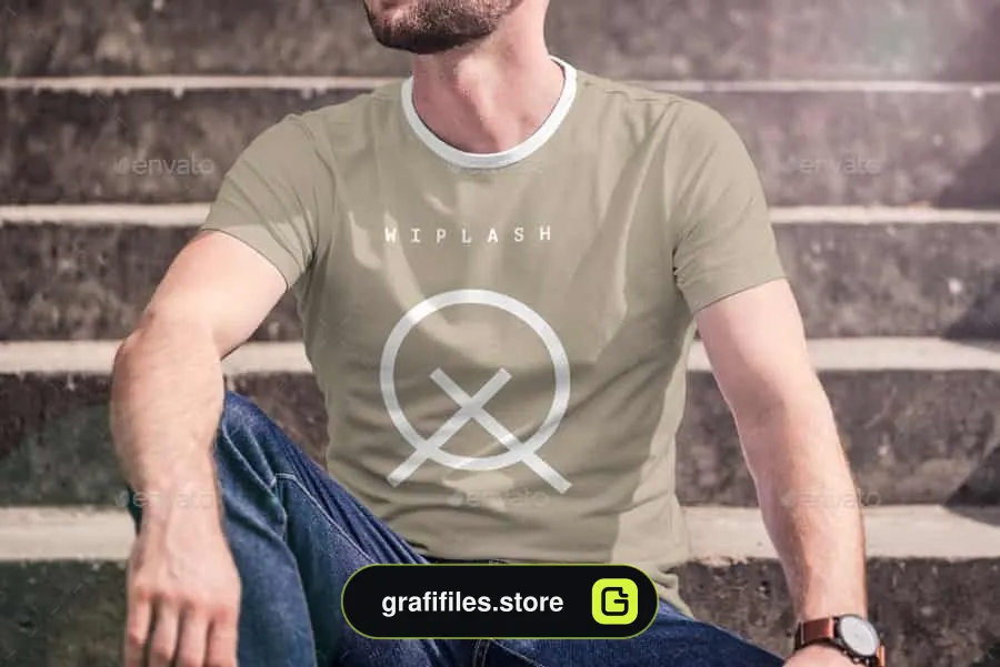 موکاپ تیشرت مردانه T-Shirt Mock-up 4 - 6