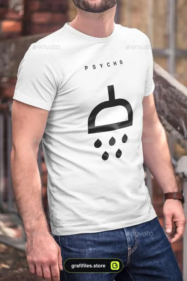 موکاپ تیشرت مردانه T-Shirt Mock-up 4 - 8