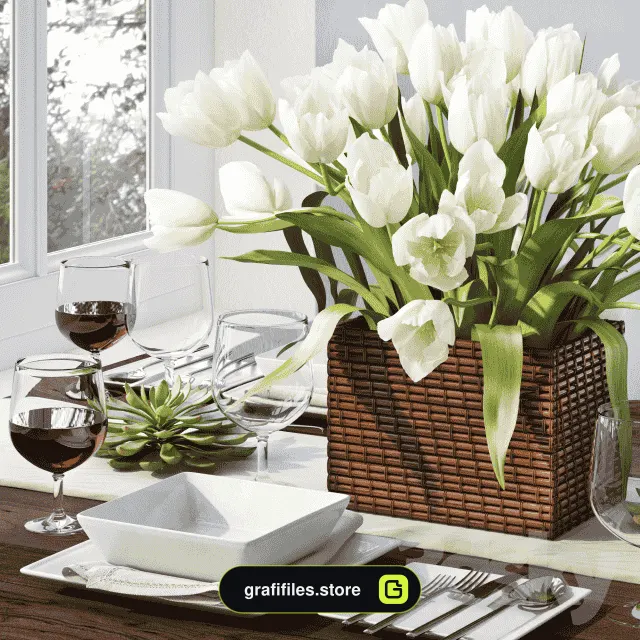 دانلود 60 مدل سه بعدی میز غذا - 9