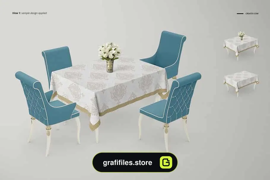 موکاپ میز ناهارخوری