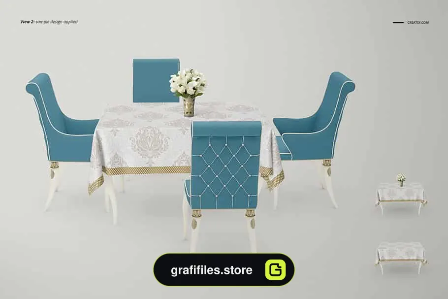 موکاپ میز ناهارخوری