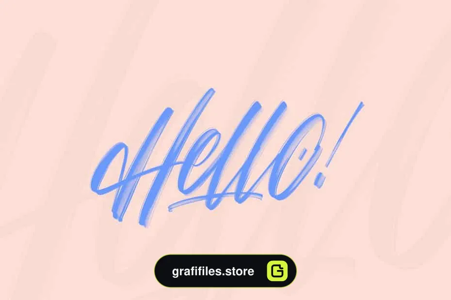 براش Textured Calligraphy Brushes for Procreate