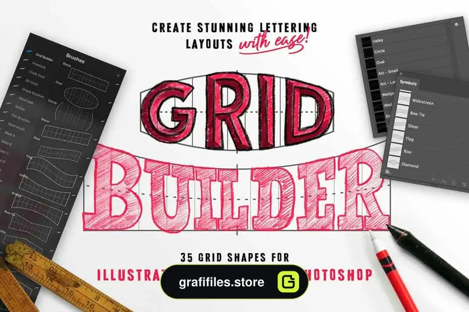 دانلود براش فتوشاپ و ایلاستریتر The Builder Bundle - 1 براش فتوشاپ و ایلاستریتر