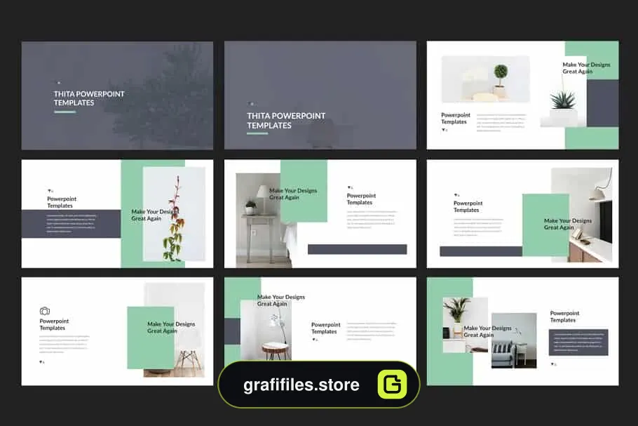 قالب پاورپوینت Thita Lookbook Powerpoint Templates