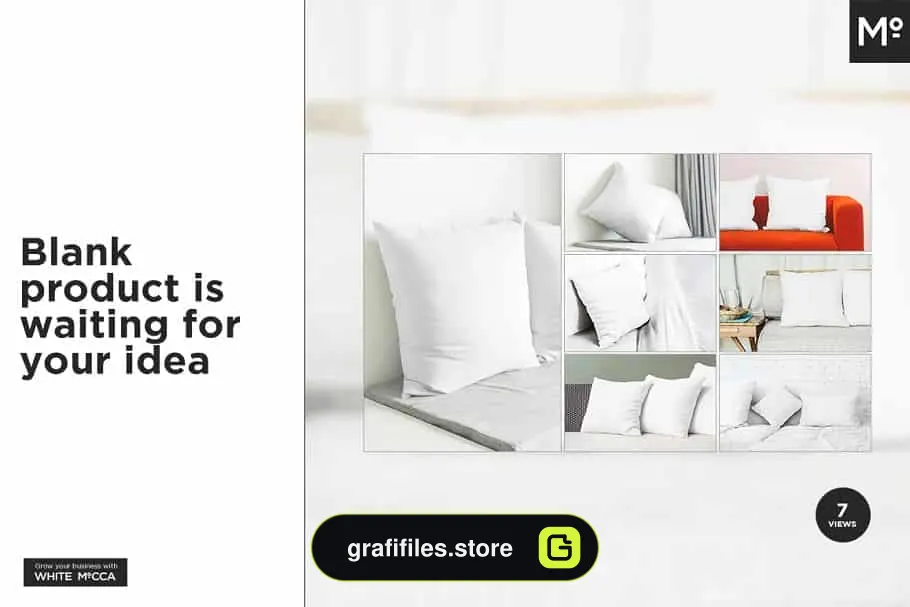 موکاپ بالش Throw Pillows Mock-ups Set