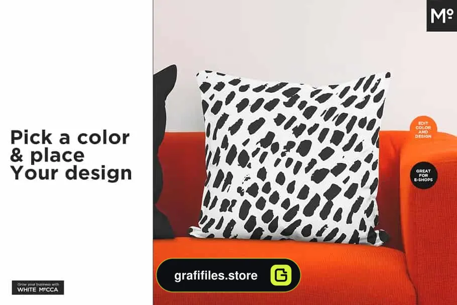 موکاپ بالش Throw Pillows Mock-ups Set