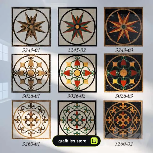 مدل سه بعدی کاشی