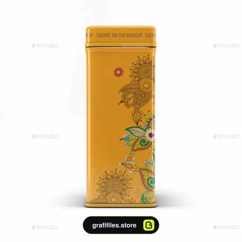 موکاپ قوطی فلزی
