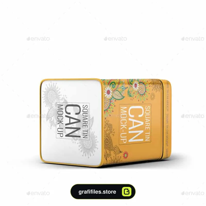 موکاپ قوطی فلزی