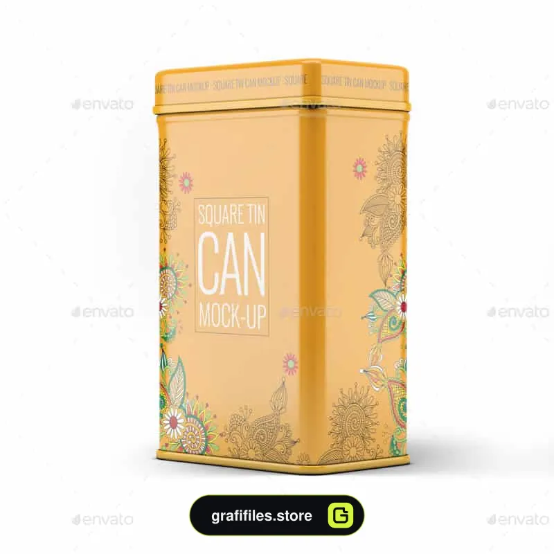 موکاپ قوطی فلزی