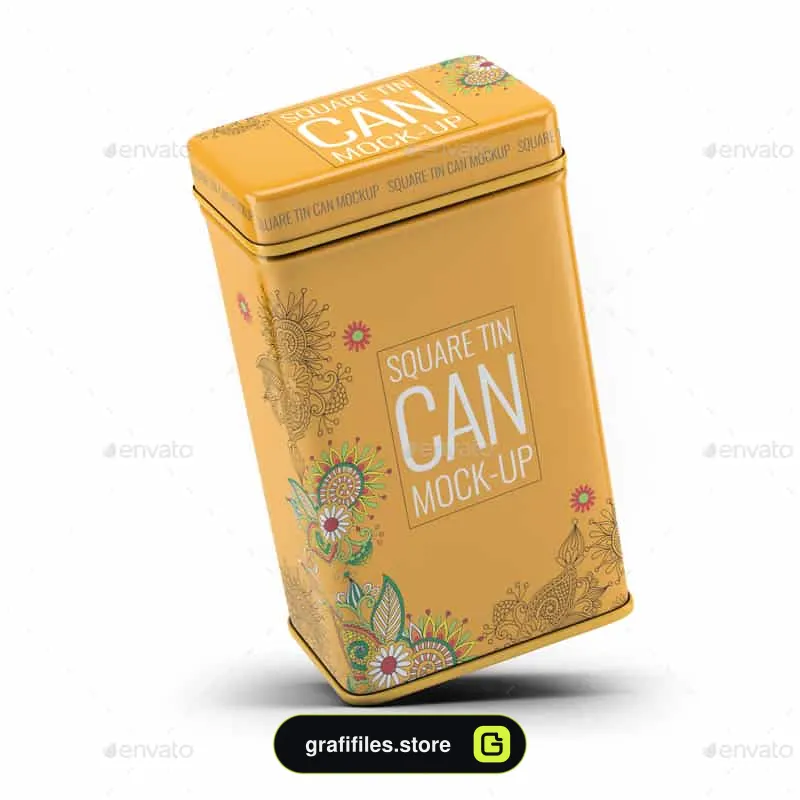 موکاپ قوطی فلزی