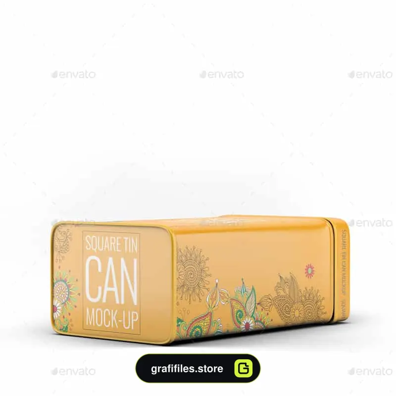 موکاپ قوطی فلزی