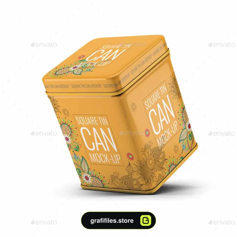 موکاپ قوطی فلزی
