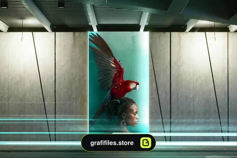 موکاپ بیلبورد Under The Bridge – Billboard Mock-up
