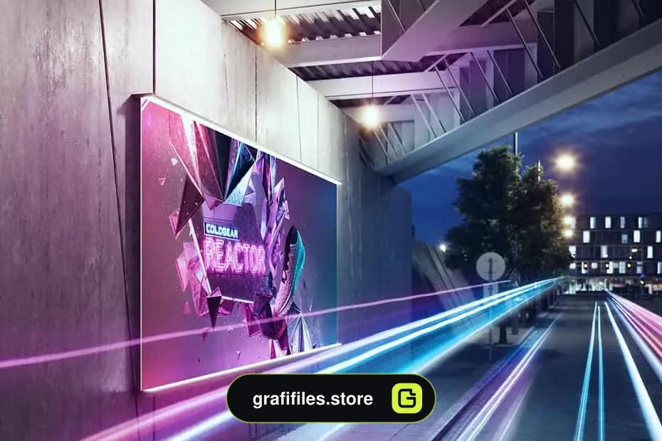 موکاپ بیلبورد Under The Bridge – Billboard Mock-up
