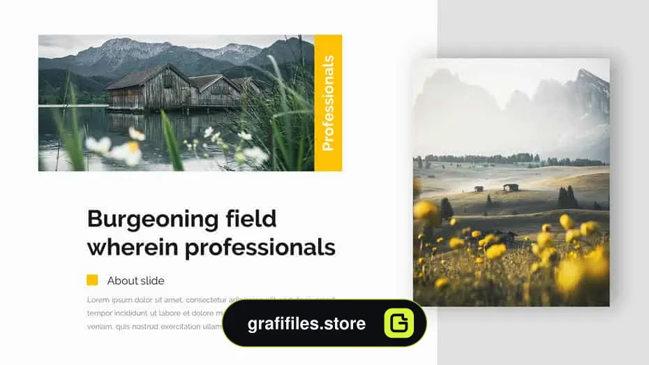 قالب پاورپوینت Unisa Creative Powerpoint Template
