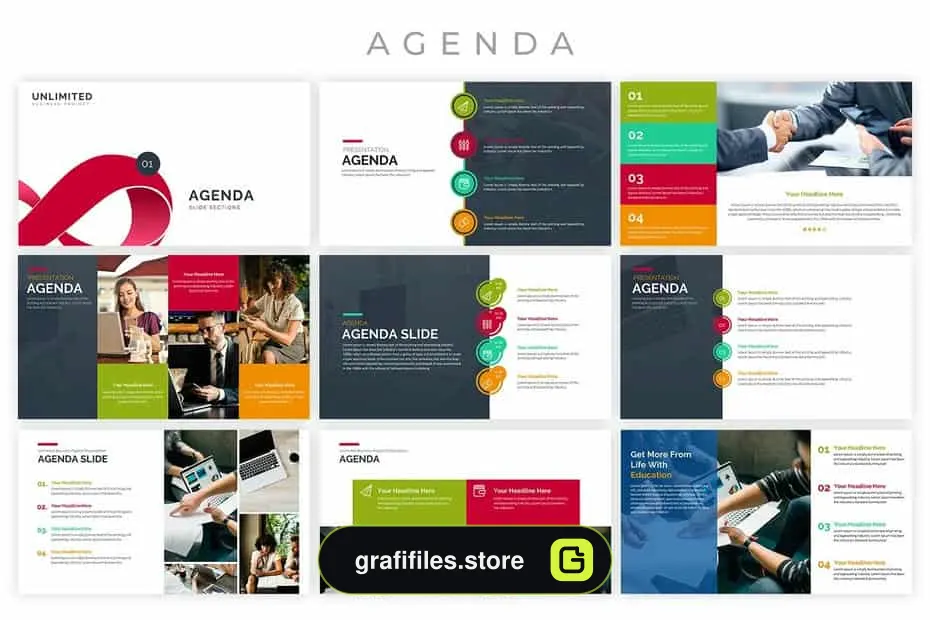 قالب پاورپوینت Unlimited Business Project Asset