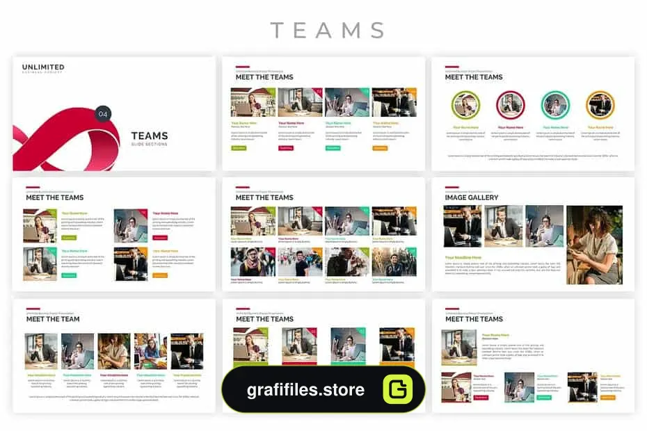 قالب پاورپوینت Unlimited Business Project Asset - 7