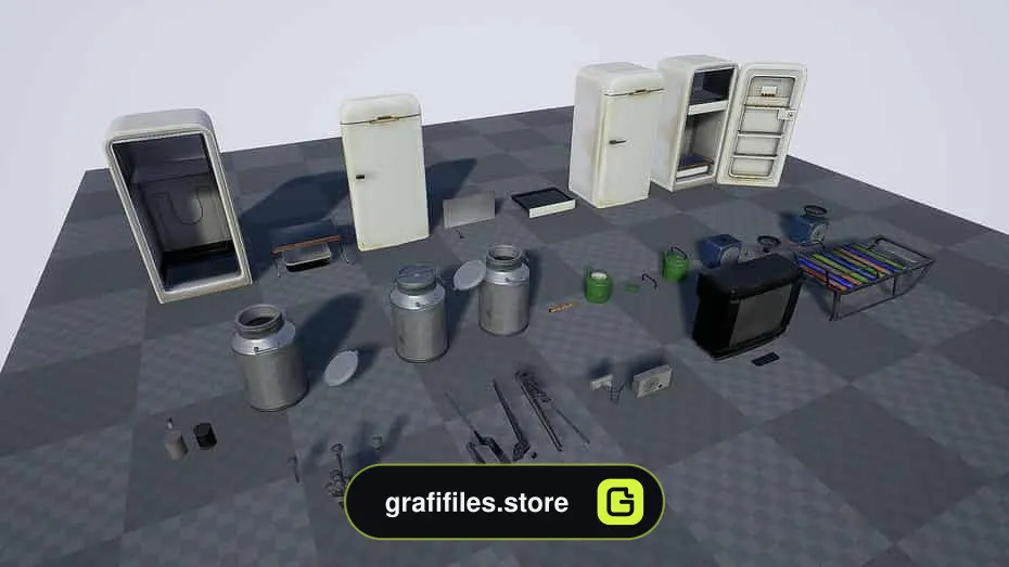 Urban Interior Props برای آنریل انجین - 9
