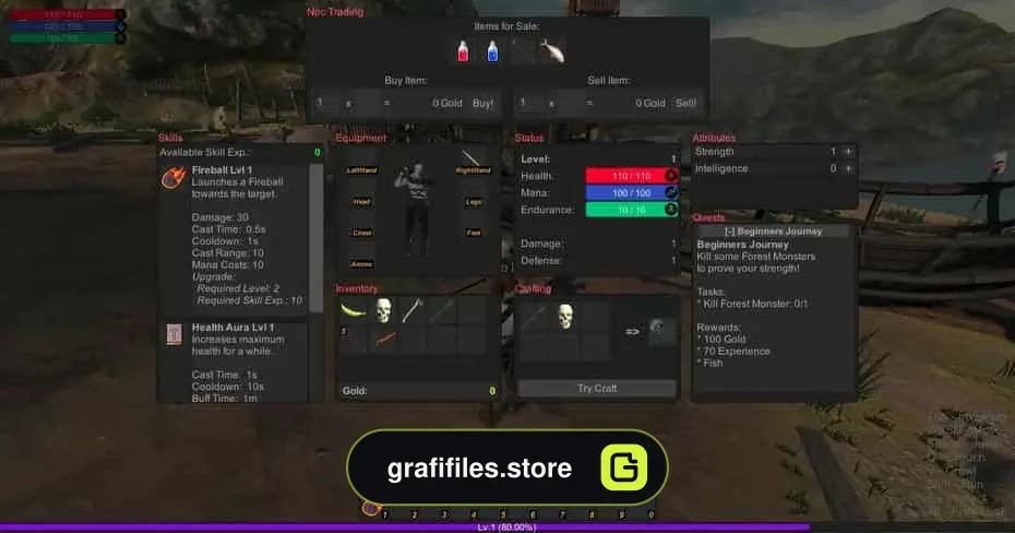 uRPG Singleplayer RPG برای یونیتی - 23