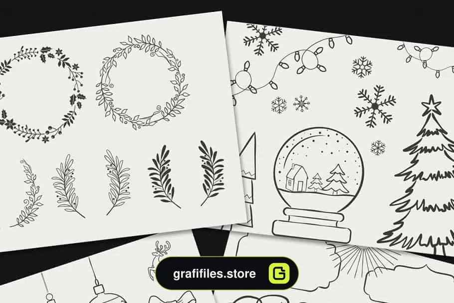 وکتور کریسمس Vector Christmas Elements