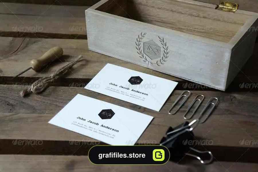 موکاپ برندینگ با طرح قدیمی