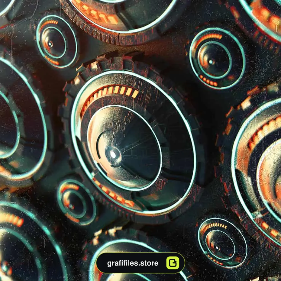 تکسچر اجزای الکتریکی برای Cinema 4D
