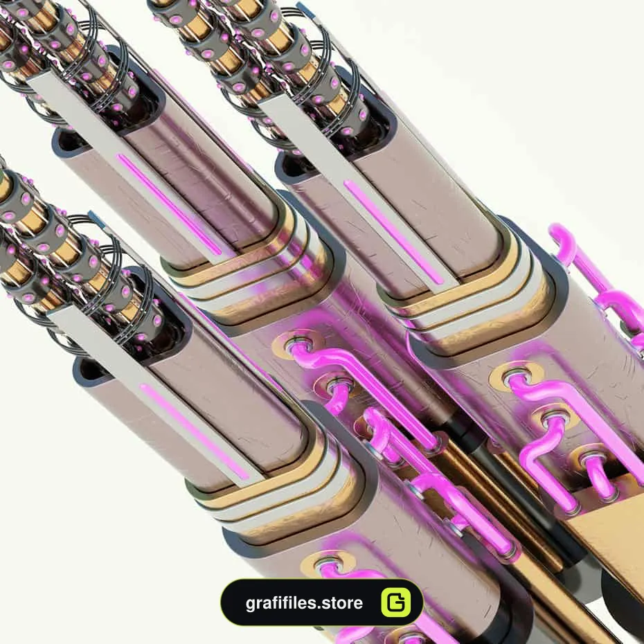 تکسچر اجزای الکتریکی برای Cinema 4D
