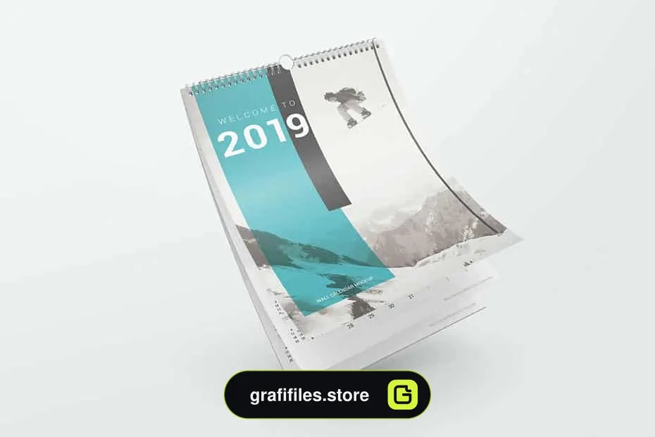 موکاپ تقویم دیواری