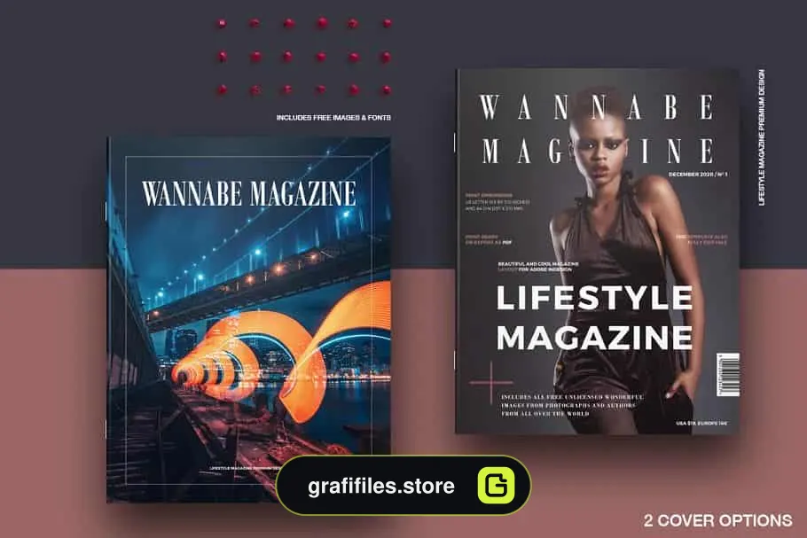 قالب ایندیزاین مجله WANNABE magazine