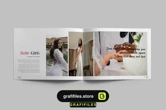 قالب ایندیزاین آلبوم عکس عروسی Wedding Album Template