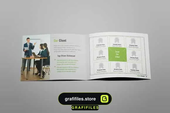 قالب ایندیزاین بروشور Wonderpro – A5 Business Brochure