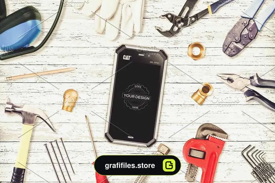 جعبه ابزار ساخت موکاپ ابزار آلات