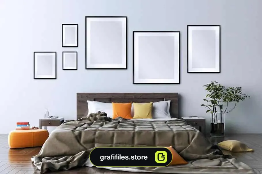 موکاپ بک گراند فضای داخلی X Interior Backgrounds 03
