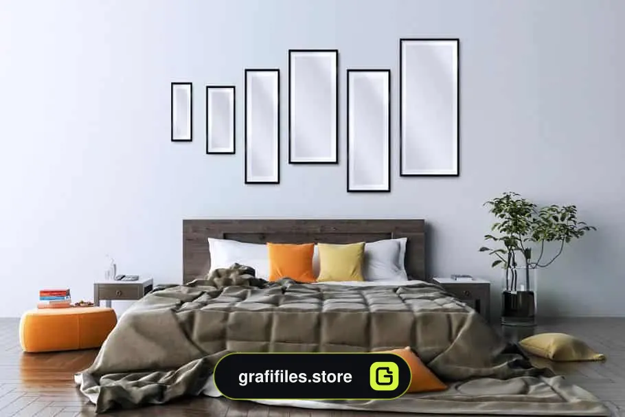 موکاپ بک گراند فضای داخلی X Interior Backgrounds 03