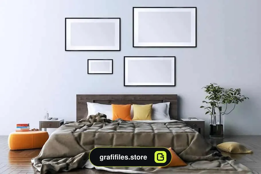 موکاپ بک گراند فضای داخلی X Interior Backgrounds 03