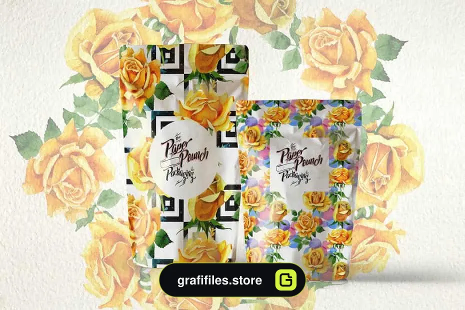دانلود کلیپ آرت آبرنگی گل رز زرد Yellow Roses PNG watercolor set - 2 کلیپ آرت آبرنگی گل رز زرد