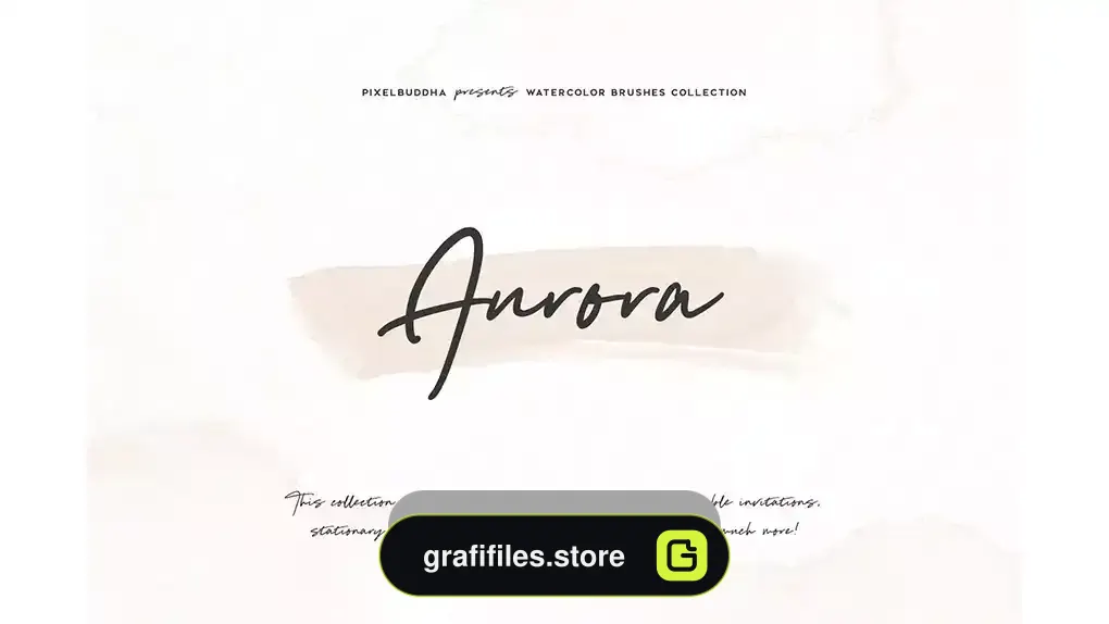 دانلود براش آبرنگ فتوشاپ Aurora Watercolor Brushes