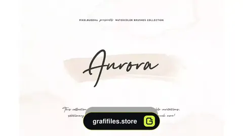 دانلود براش آبرنگ فتوشاپ Aurora Watercolor Brushes