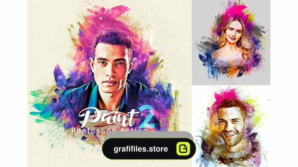 اکشن فتوشاپ نقاشی – Paint Photoshop Action