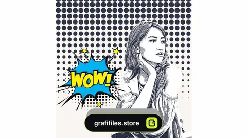 اکشن تبدیل عکس به کمیک بوک در فتوشاپ – Comic Effect – Photoshop Action