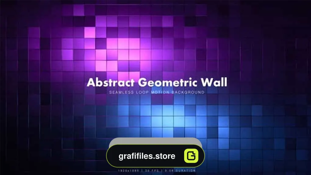 دانلود پس زمینه متحرک دیوار هندسی انتزاعی Abstract Geometric Wall 4